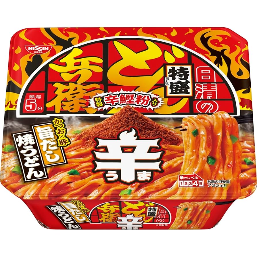 Amazon.co.jp: どん兵衛 日清の辛どん兵衛 特盛旨だし焼うどん
